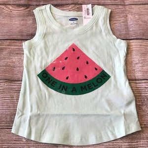 Old Navy Girls 2T 3T Watermelon Tank Top NWT
